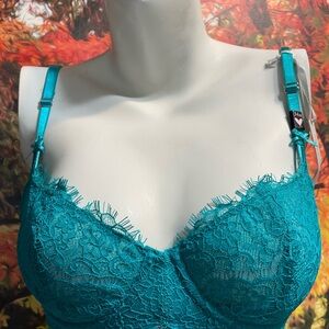 Victoria's Secret Teal Lace Bralette